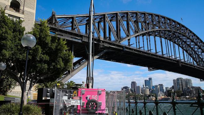 Preparations for one of Sydney’s busiest nights are under way. Picture: NCA NewsWire/ Gaye Gerard