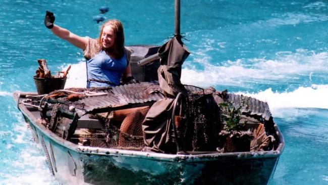 Deirdre Naughton in the Waterworld live show in Osaka, Japan.