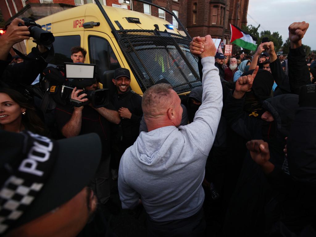 Tense scenes played out across the UK on Wednesday night (local time). Picture: Getty