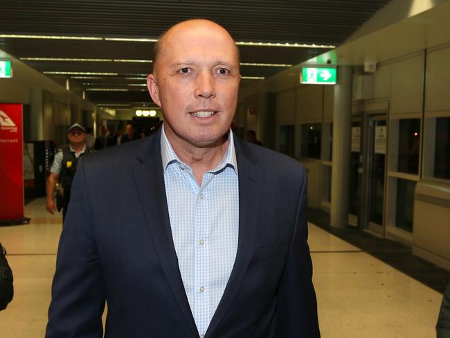 Peter Dutton is under mounting pressure over his involvement in the au pairs saga. Picture: AAP