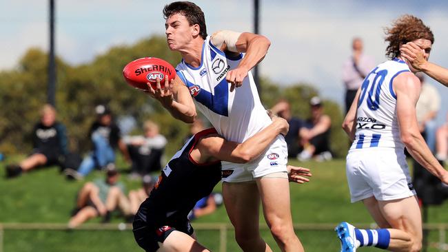 Luke Davies-Uniacke is one of North Melbourne’s brightest young stars. Picture: Luke Bowden