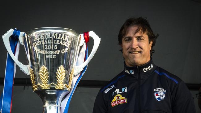 Luke Beveridge has revealed how a children’s book inspired his team. Picture: Jason Edwards