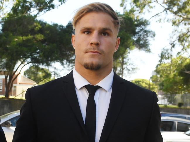 A judge said on Thursday the NRL has damaged St George Illawarra star Jack de Belin’s career. Picture: AAP  