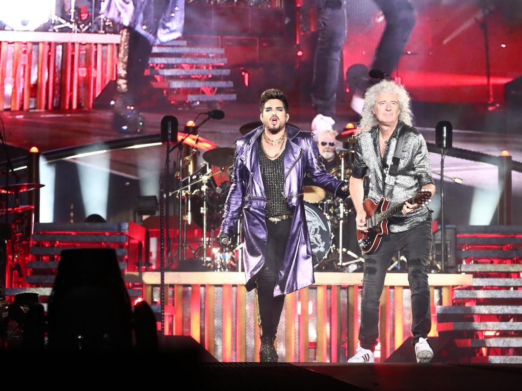 Queen perform on the Gold Coast. Photograph: Jason O'Brien