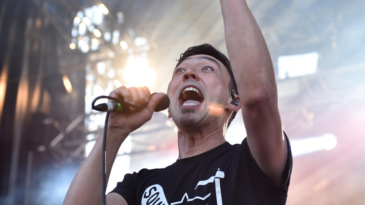 Townsville Groovin the Moo. Quan Yeomans from Regurgitator. Picture: Evan Morgan