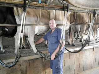 MILK WARS: Dairy farmer Robbie Radel walked away from his Biggenden dairy farm the same day Woolworths announced they would increase the price of their milk by 10 cents a litre. Picture: Erica Murree