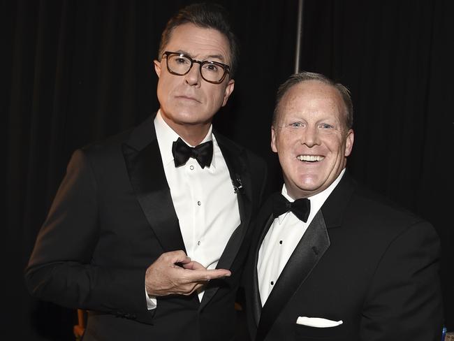 Colbert pulled strings to get Spicer to the show. Photo: Dan Steinberg/Invision for the Television Academy/AP Images