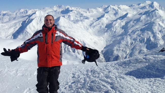 Corporate Travel Management managing director Jamie Pherous goes skiing