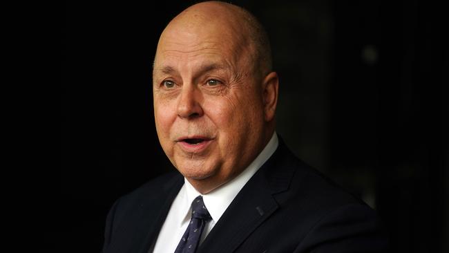 MELBOURNE AUSTRALIA - NewsWire Photos OCTOBER 4, 2023: Victorian Treasurer Tim Pallas speaks to the media prior to the start of Question time outside Parliament in Melbourne,Picture: NCA NewsWire / Luis Enrique Ascui