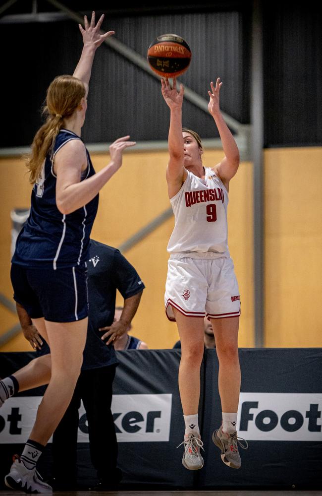 Queensland North's Monique Bobongie at the Under-18 Basketball National Championships. Picture: Taylor Earnshaw Photography.