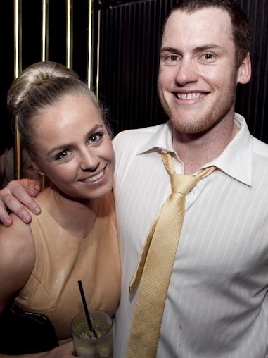 Roughead with now-wife Sarah when they were younger.