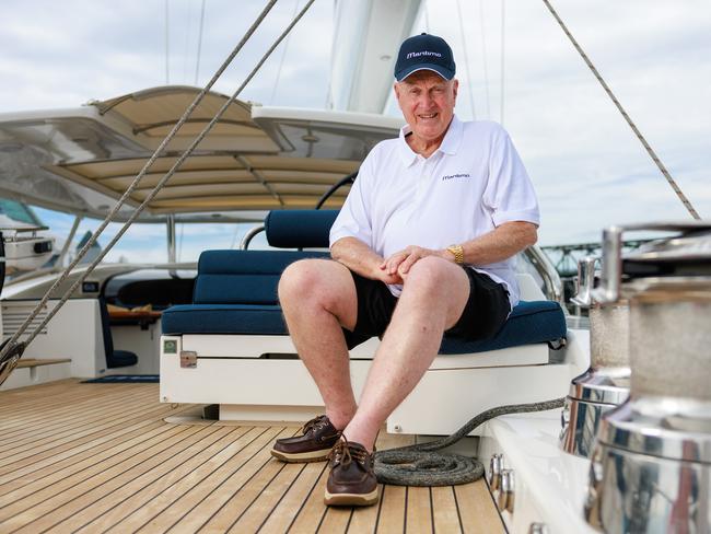 The 80-year-old owner of the luxurious yacht Bill Barry-Cotter. Picture: Justin Lloyd.