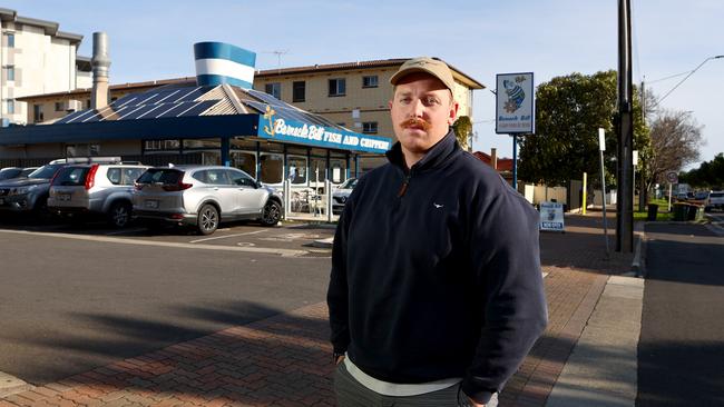 In the Plympton car park, brave volunteer Josh Hamdorf performed CPR until the ambulance arrived. Sadly, the victim, 47, could not be revived. Picture: NCA NewsWire / Kelly Barnes