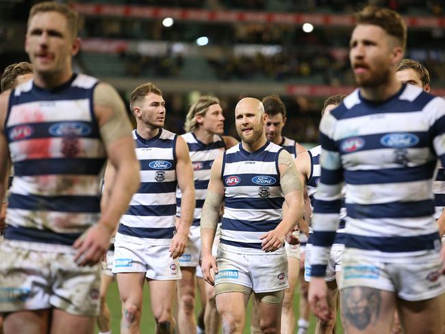 Gary Ablett and the Cats will be looking to redeem themselves after their three point loss to Richmond. Picture: Getty Images