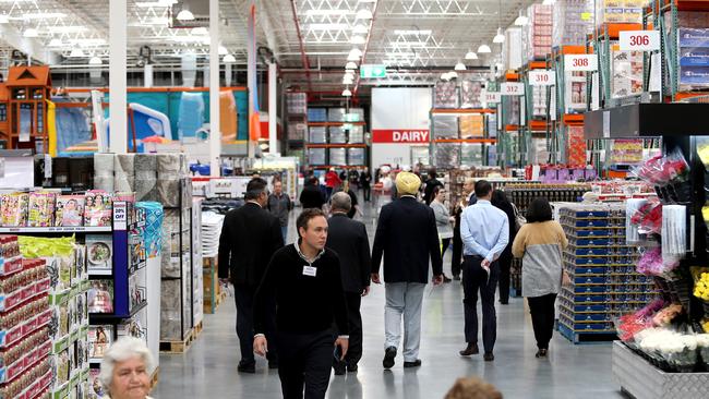 Costco’s Marsden Park warehouse, pictured before the COVID-19 outbreak. Picture: Justin Sanson