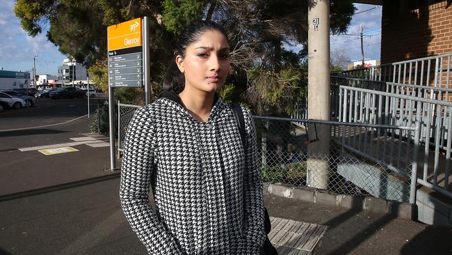 Arati Bokhrel is a resident of Glenroy but works in a suburb not locked down. Picture: Ian Currie