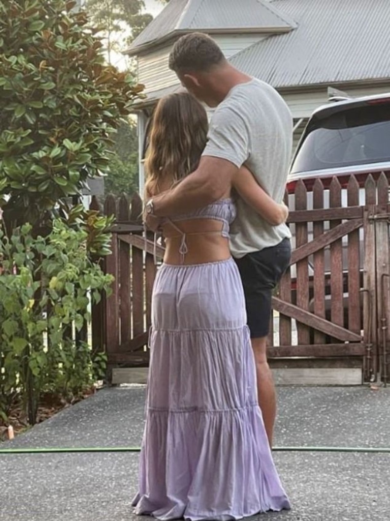 Sam Burgess celebrated Christmas with girlfriend Lucy Graham. Picture: Instagram