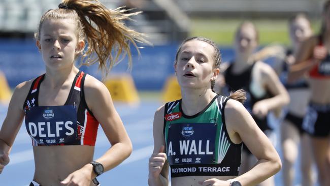 Ashlyn Wall from All Saints College Maitland racing in Sydney. Pic: Chris Pavlich.l