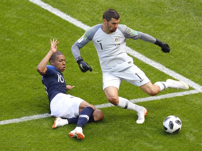 Australia will line up against some of the world’s best footballers when they take on reigning champions France in the group stage. Picture: Kevin C. Cox/Getty Images