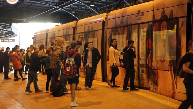 Light rail is essential to a modern Sydney. Picture: Christian Gilles