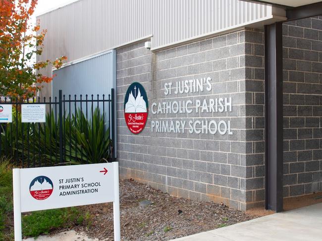 St Justin's Primary at Oran Park. Picture: Supplied