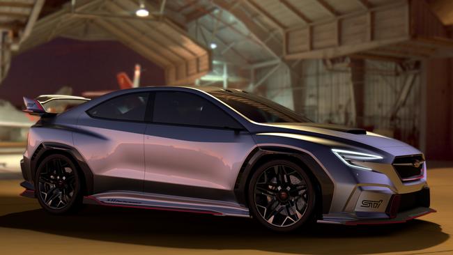 Subaru’s Viziv Performance STI concept provided a hint of the future. Pic: Supplied.