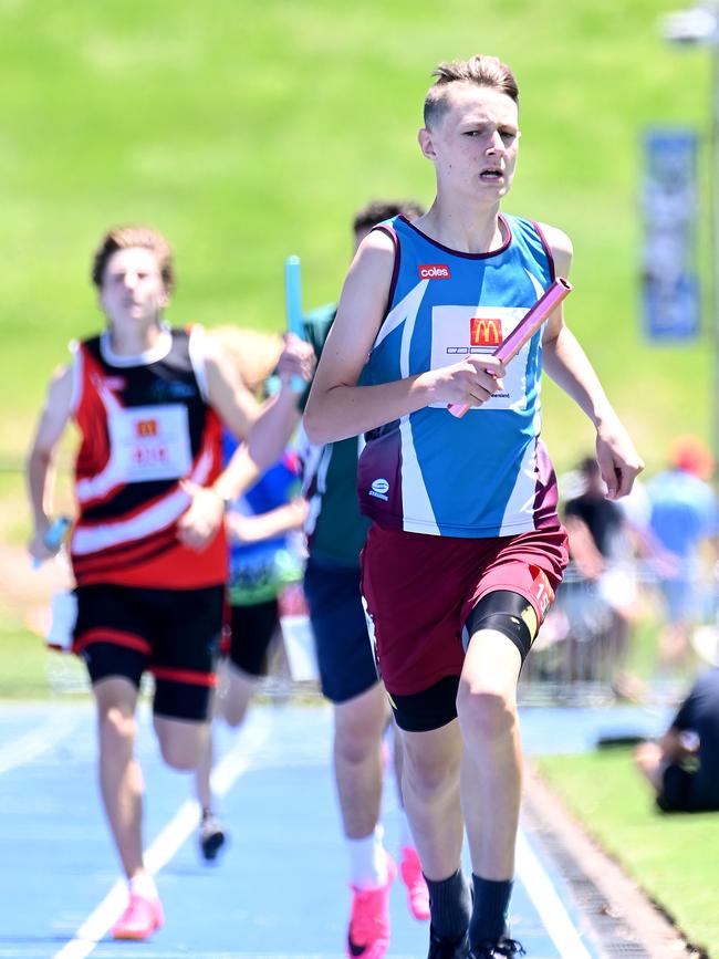 Queensland Little Athletics State Relay Championships. Saturday December 2, 2023. Picture, John Gass