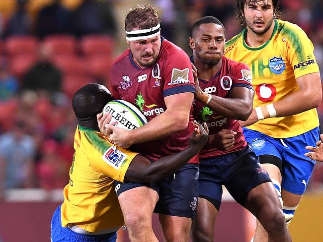 James Slipper in action for the Reds against the Bulls earlier this season.