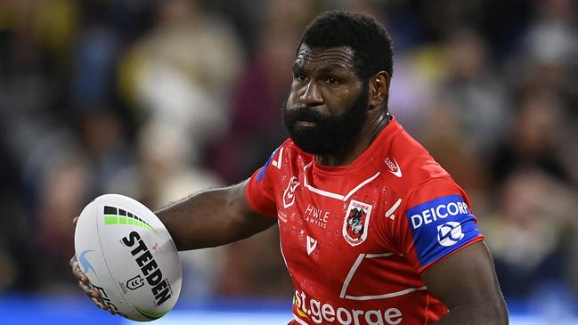 Jonathon Reuben was one of the Dragons’ best on his NRL debut. Picture: Ian Hitchcock/Getty Images