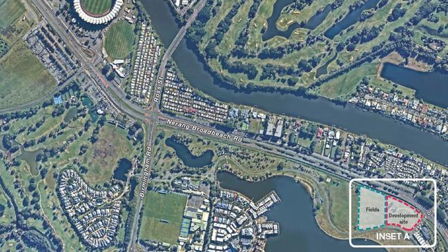 The planned location of the complex. Picture: Supplied by Gold Coast City Council