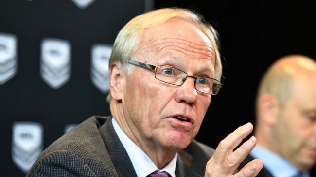 NRL boss Peter Beattie recently spoke about the allegations league players are facing and said they are “killing the game’s reputation”. Picture: AAP/Mick Tsikas