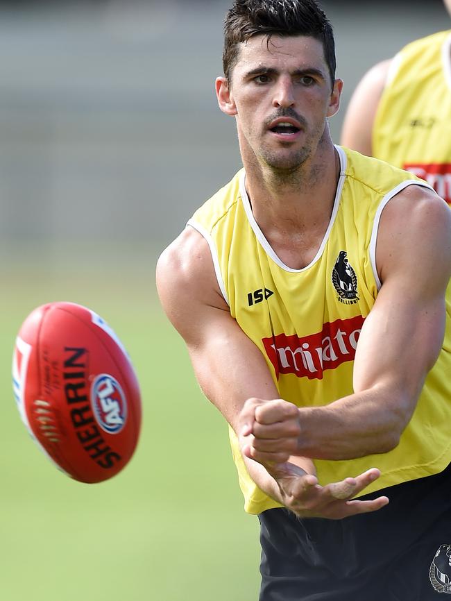 Scott Pendlebury was his classy self. Picture: Nicole Garmston