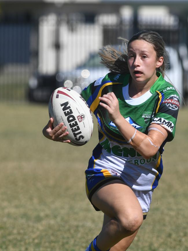 North Queensland U17 girls rugby League Championships. Townsville against Far North Queensland. Townsville's Logan Roncato. Picture: Evan Morgan