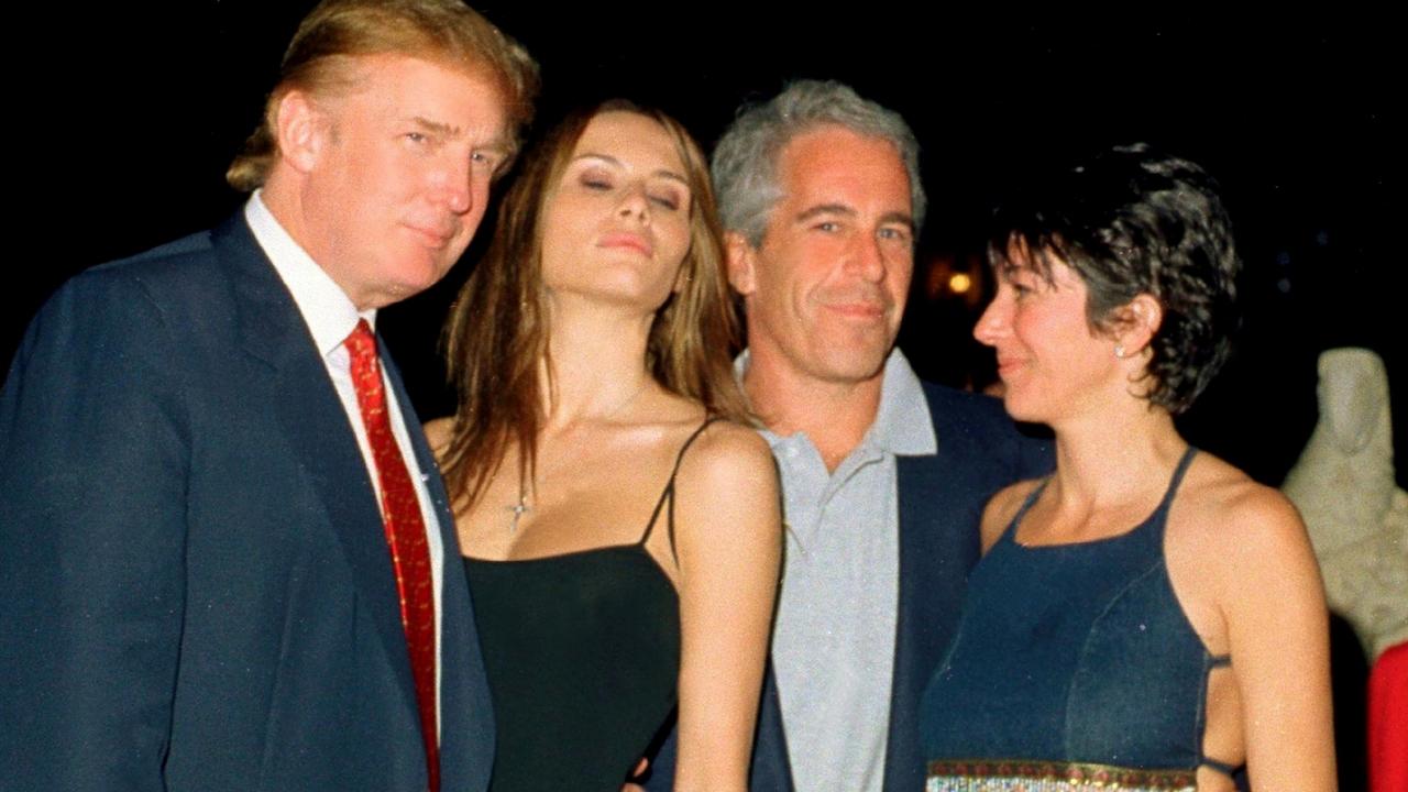 Donald Trump, Melania Trump, Jeffrey Epstein, and Ghislaine Maxwell pose together at the Mar-a-Lago club, Palm Beach, Florida, February 12, 2000. Picture: Davidoff Studios/Getty Images