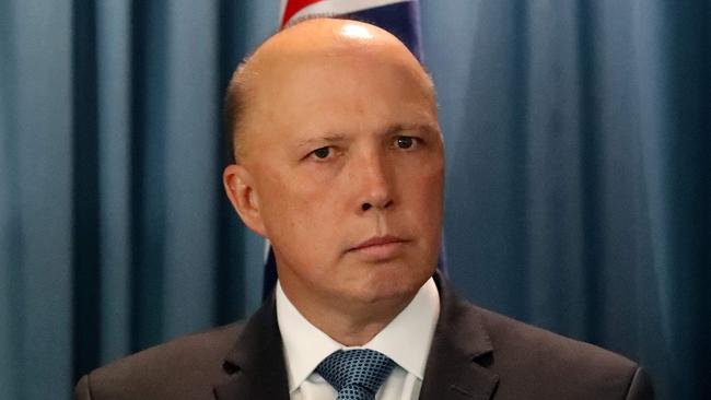 Home Affairs Minister Peter Dutton will release a consultation paper on Friday. Picture: Colin Murty