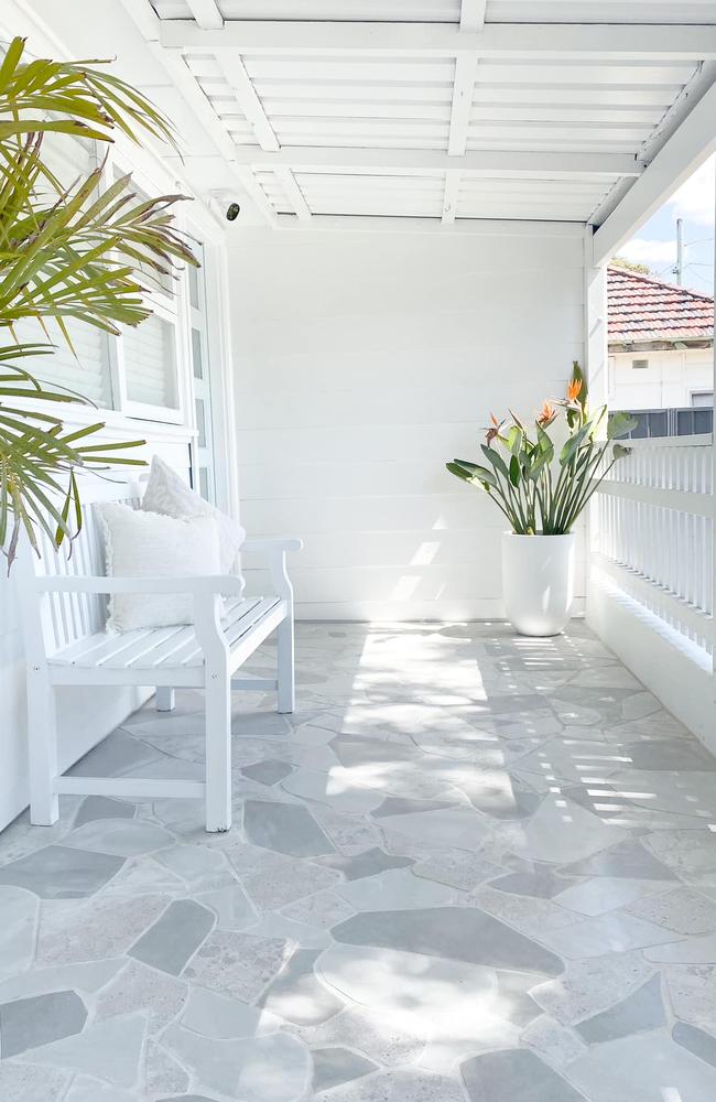 Elle transformed the front verandah. Picture: Supplied/Elle Jay