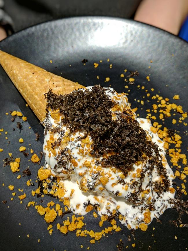 <b>Devon Cafe, Barangaroo </b>                        <b/>Truffle soft serve laced with truffle honey and honey frosted cereal.