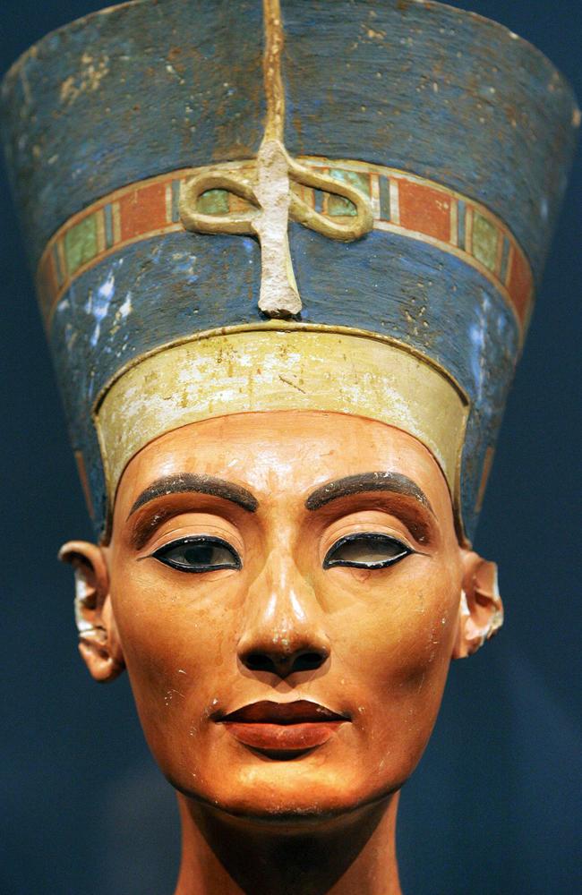 A bust of Queen Nefertiti shows her incredible beauty. Picture: AFP