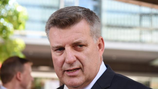 Queensland Police Assistant Commissioner Mike Condon outside court. Pic: AAP Image/Dan Peled