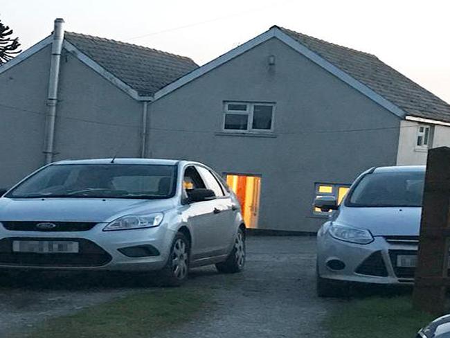 Khalid Masood’s mother’s farmhouse in Wales. Picture: NEWS GROUP NEWSPAPERS LTD