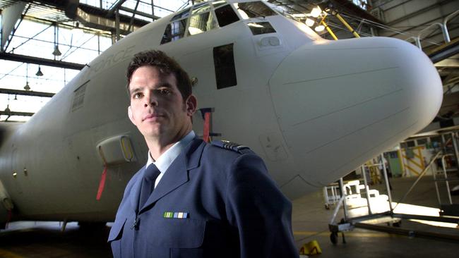 Steven Cook at Richmond Airbase in the Hercules hangar, back in 2005