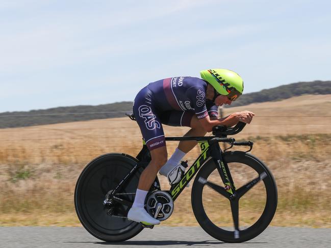 Ballarat, Australia - JANUARY 5: Winner Katrin Garfoot during the 2018 Feduni Cycling Australia Road National Championships, U23 & Elite Women 29.5km Time Trial in Buninyong, Ballarat, Australia, on January 5, 2018. Photo Credit: CON CHRONIS