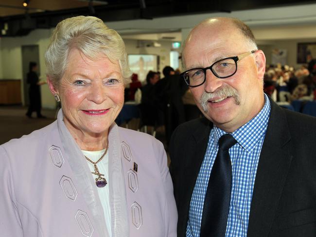 Toni Maloney and Peter Milne at the Clifford Craig function in Launceston. Picture: CHRIS KIDD