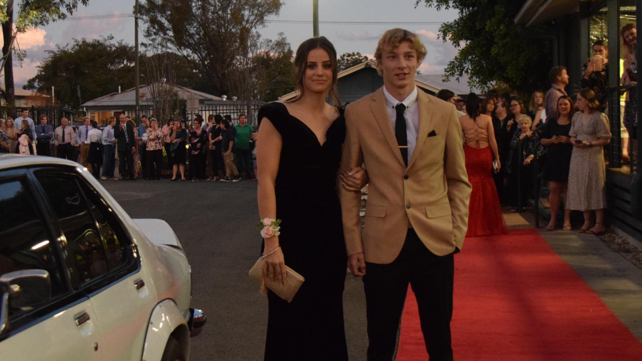 Yolande Gordon and Aidan Stam at Dalby State High School's Formal 2022