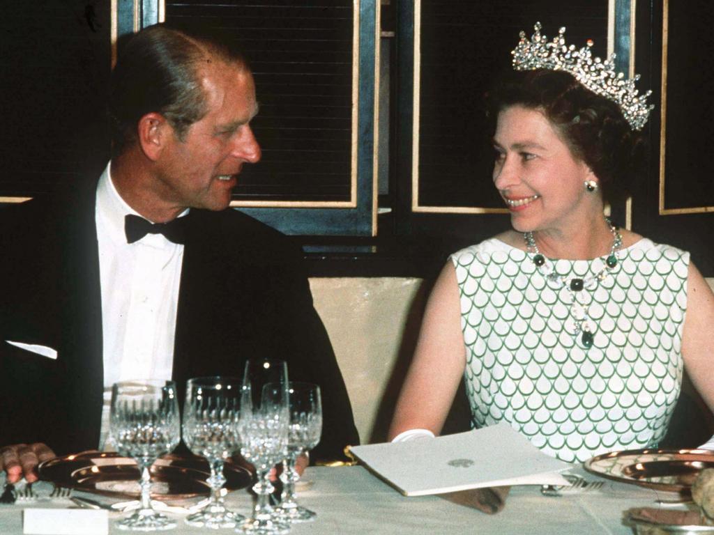 Queen Elizabeth II and Prince Philip in 1970. Picture: Anwar Hussein/Getty Images