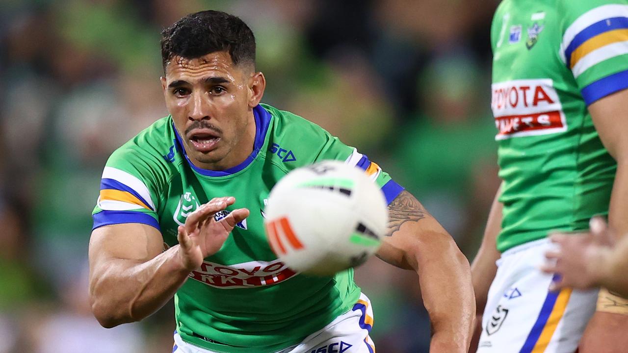 Jamal Fogarty suffered a potential fractured eye socket. Picture: Getty