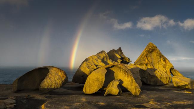 The spectacular landscape that surrounds Southern Ocean Lodge on Kangaroo Island.