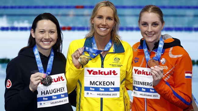 McKeon won ahead of Siobhan Bernadette Haughey of Hong Kong and Marrit Steenbergen of the Netherlands. Picture: Daniel Pockett/Getty Images