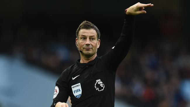 Clattenburg claimed that female officials who get pregnant in their refereeing career face a “difficult pathway”. Picture: AFP Photo/Oli Scarff