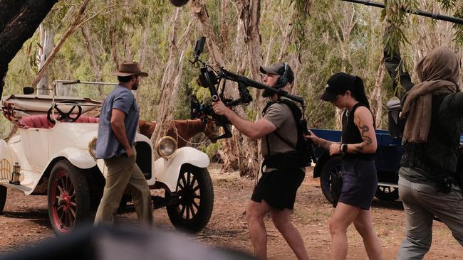 Filming under way around Cloncurry, in western Queensland.